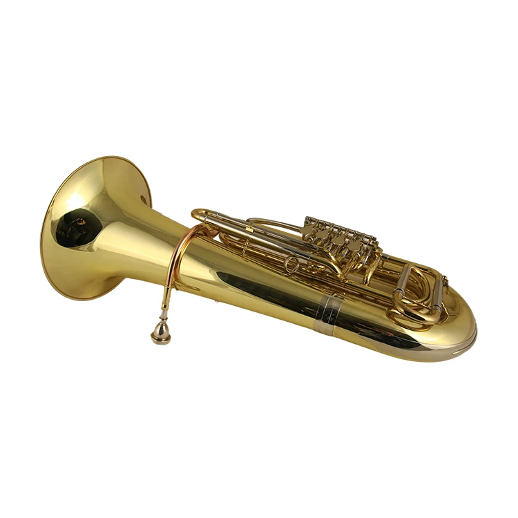High quality customized professional Bb tone brass junior tuba with 4 rotary valves