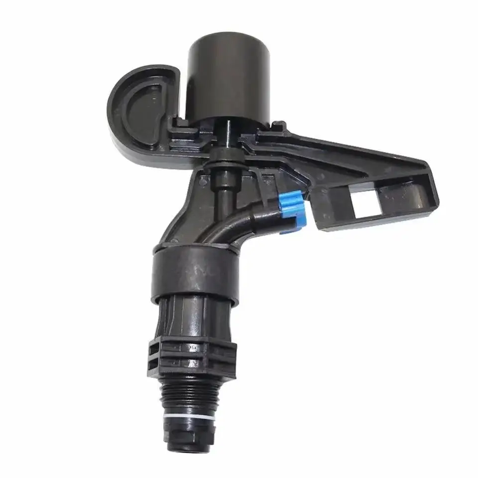 Single Nozzle Low Angle 1/2' Plastic Impact Water Sprinkler For Farm Irrigation System