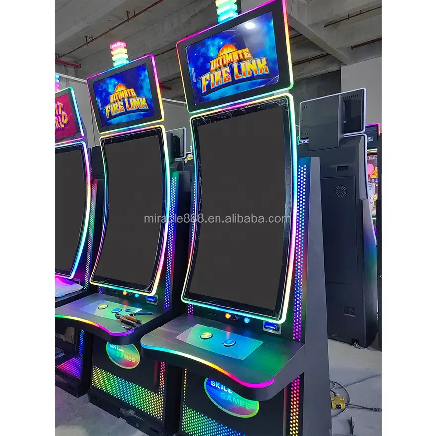 Miracle 43 inch Curved C type skill game machine with BV and printer small high quality game machine cabinet for sale