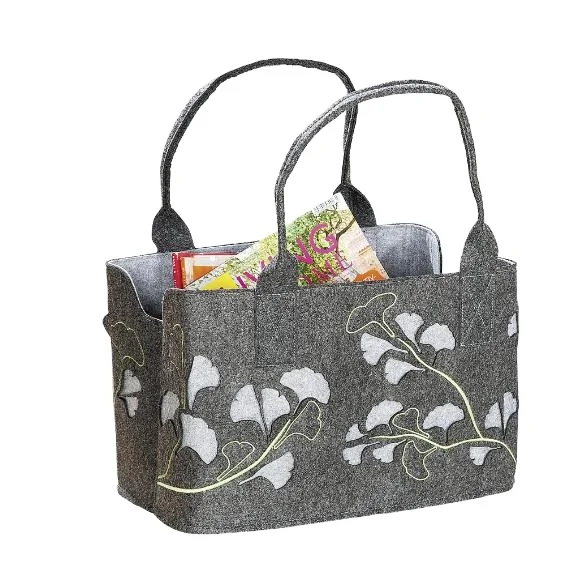 Wholesale Large Collapsible recycled Thick Non-Woven Folding Style for Grocery Supermarket Gift Stores