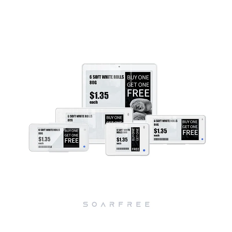 2 66 черная белая электронная бумага SOARFREE водонепроницаемая и морозильная камера IP68 для супермаркетов разделов свежих продуктов