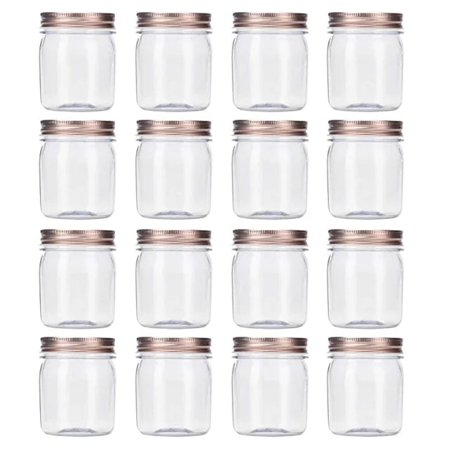Wholesale Empty 35g 45g 350ml 500ml Custom 4oz 8oz Food Grade Plastic Honey Jar Pot Container Plastic jar with lid