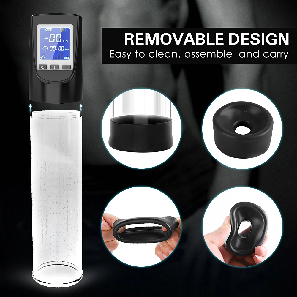 Penis Enlargement Device Penis Enlarger Automatic Training Detachable Masturbation Dysfunction Vacuum Penis Pump