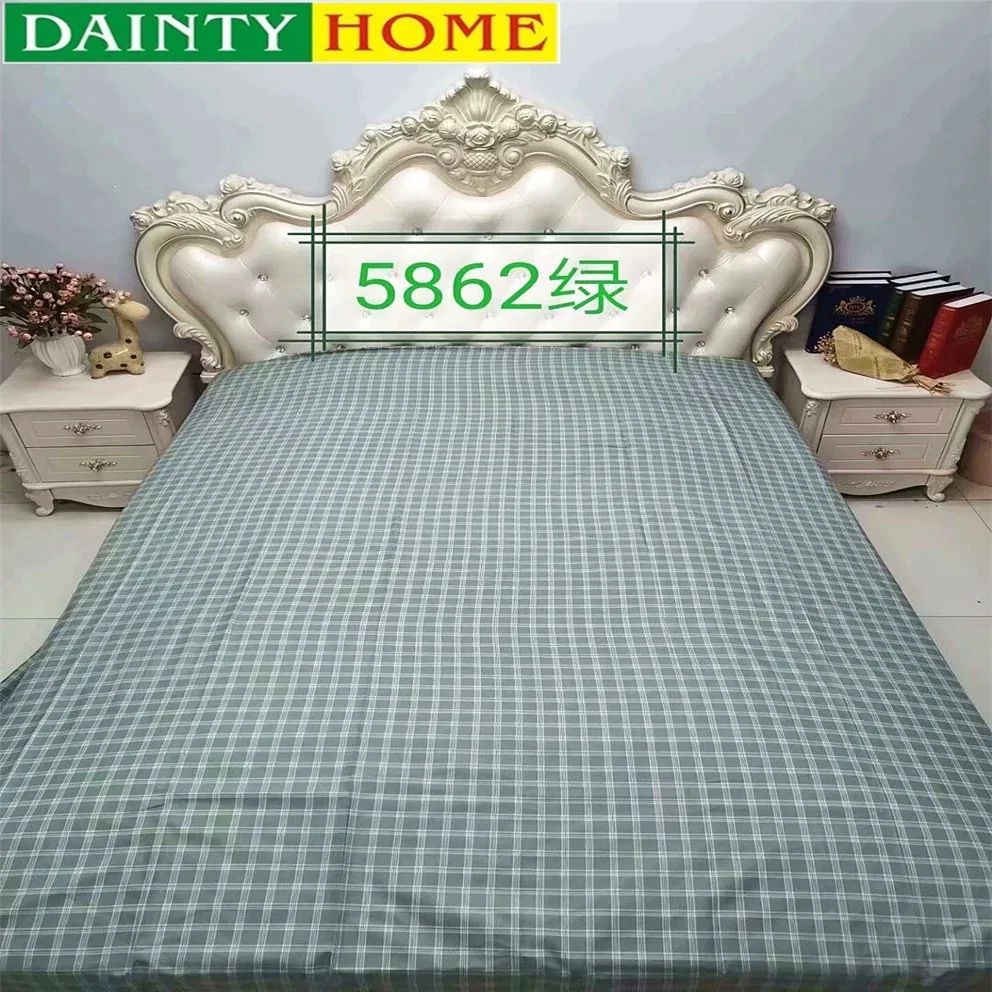 Printed fabrics plaid cute bed sheets materials for children home textile for home bedding sheets