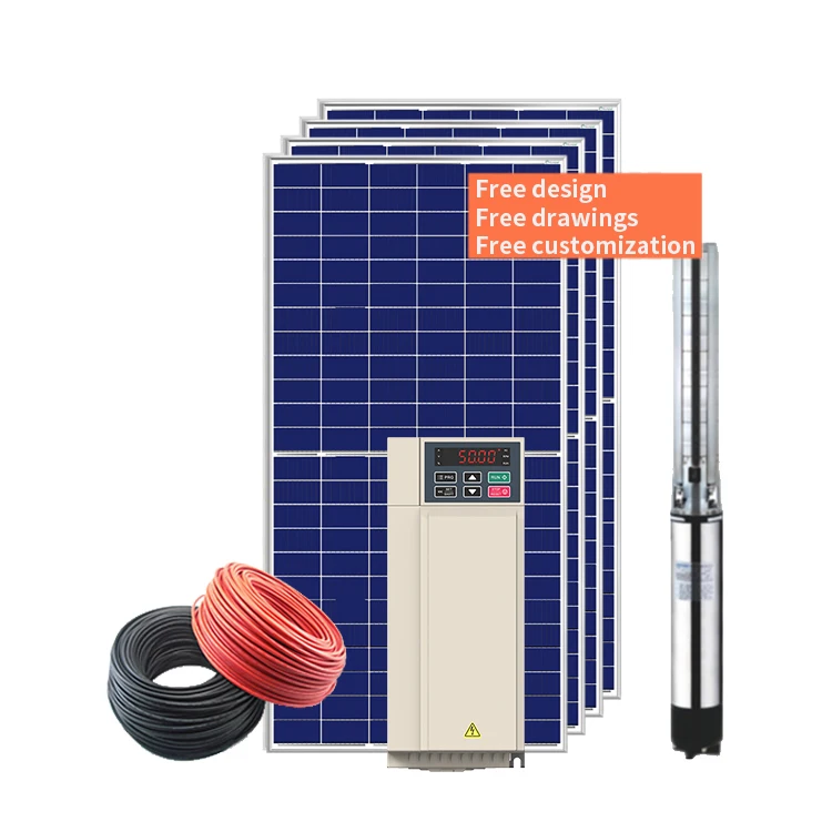 4hp 3kw 220v/380v/415v Solar Pumping System For Irrigation water pump solar system irrigation