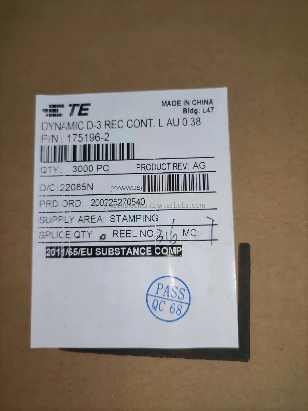 1-146135-4 разъем заголовка SMD 30 положение 2 54 мм контактный