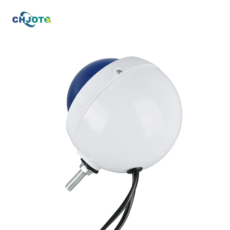 Blue  front LED strobe warning flash lights DC 12V 24V Motorcycle Mount Oval Flashing Beacon Lights for Motorcycle