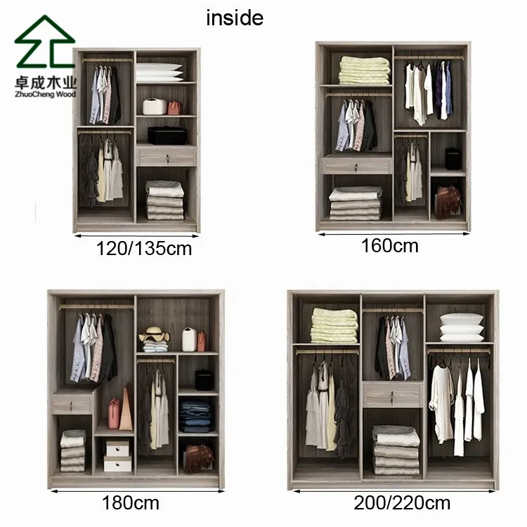 2 Door Wooden Almirah Designs Wardrobe Interior Design Hdf Bedroom 3 Modern Furniture Designer Dressing Table Room