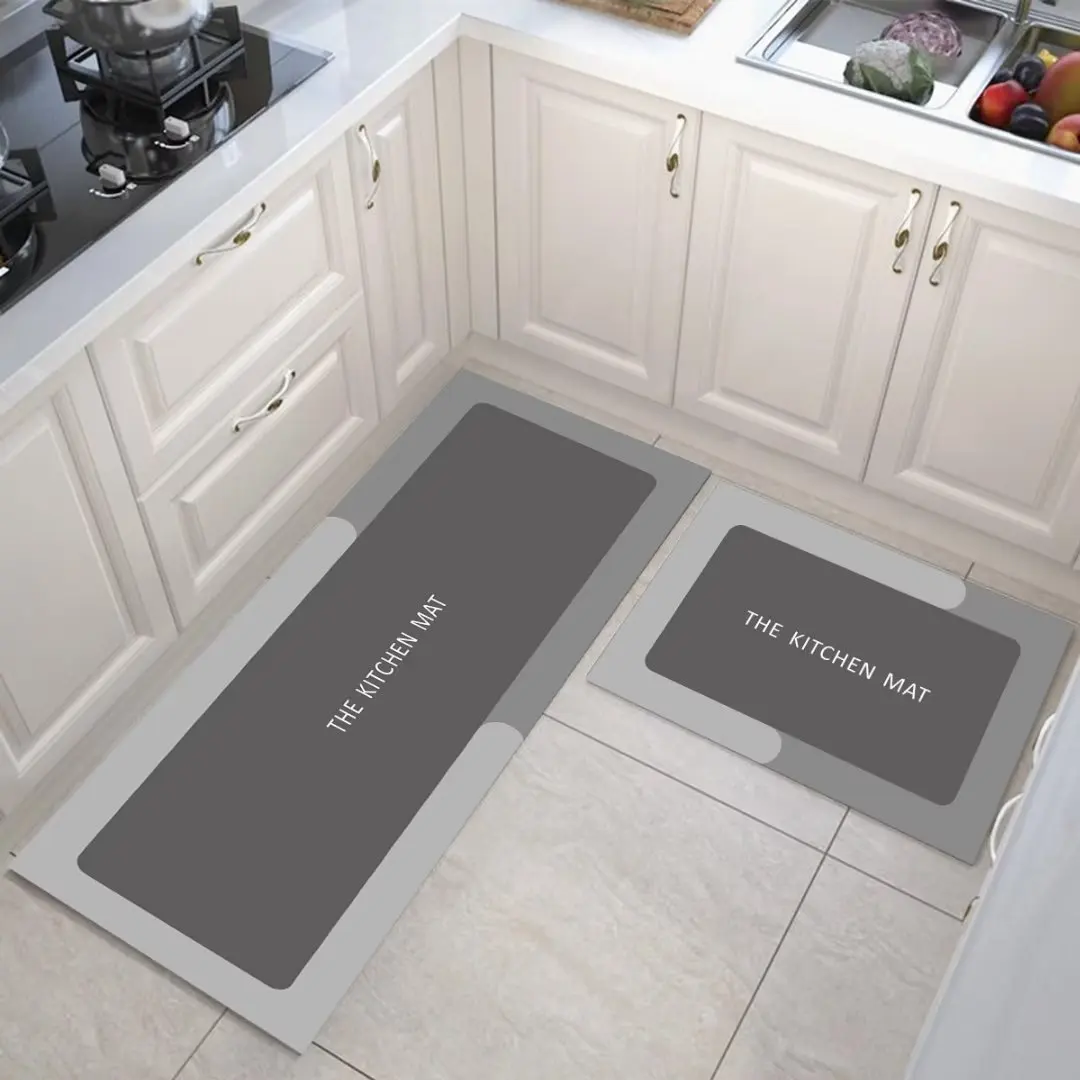 Kitchen Mat Kitchen Rugs Non-slip Waterproof Kitchen Mats and Rugs Ergonomic Comfort Standing Mat for Kitchen, Floor, Office