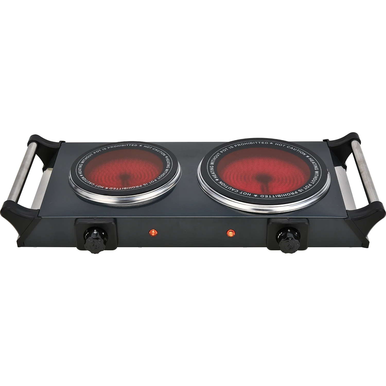 Kitchen Hob Two Burners Ceramic Hotplate Cooker Electric Cooktops