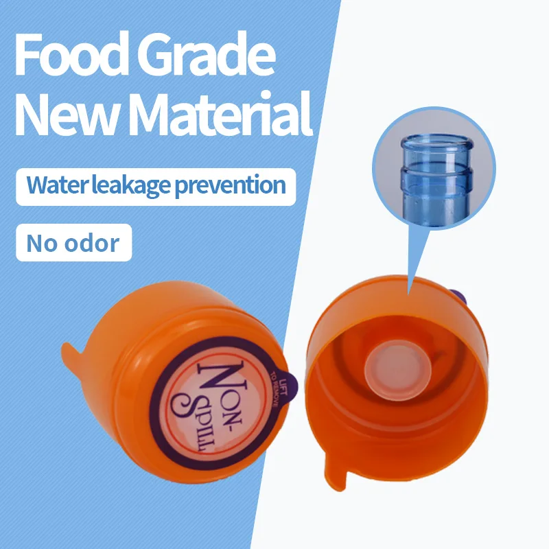 Water Bottle Smart Lids Cover / 55mm Bottle Lid 100% New Non-spill 18.9L/19L/20L/5 Gallon Plastic Bottle Stopper 5gallon Bottles