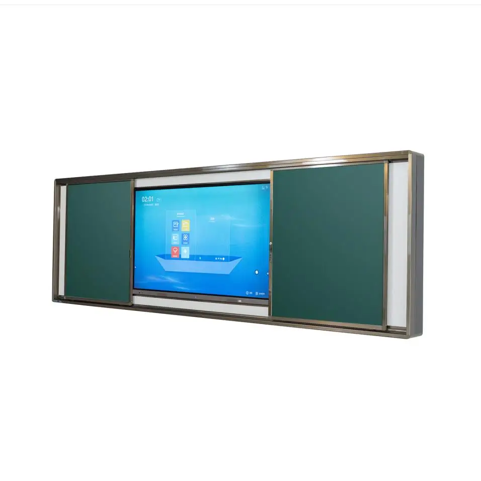 Interactive LED Touch Panel | All in one Interactive Flat Panel Sliding Safety Mechanism Shutter