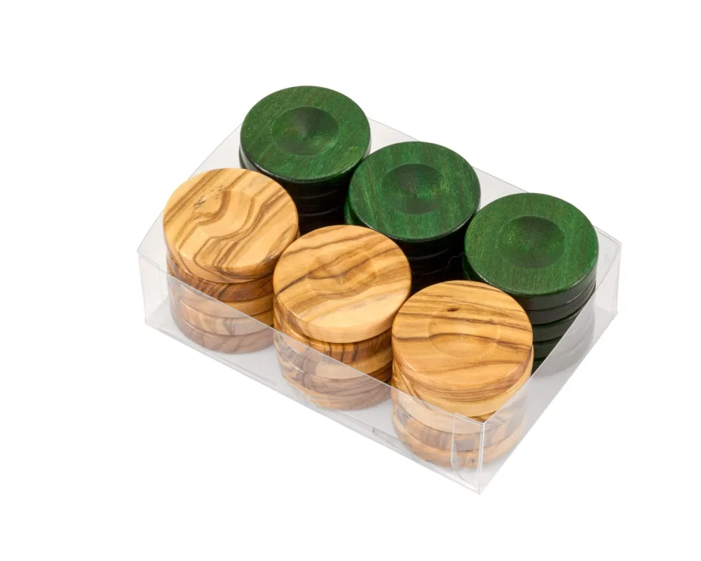 Natural Wooden Chess Sets Checkers Backgammon Custom Chess Piece For Kids Board Game Learning Camping Backgammon Chips