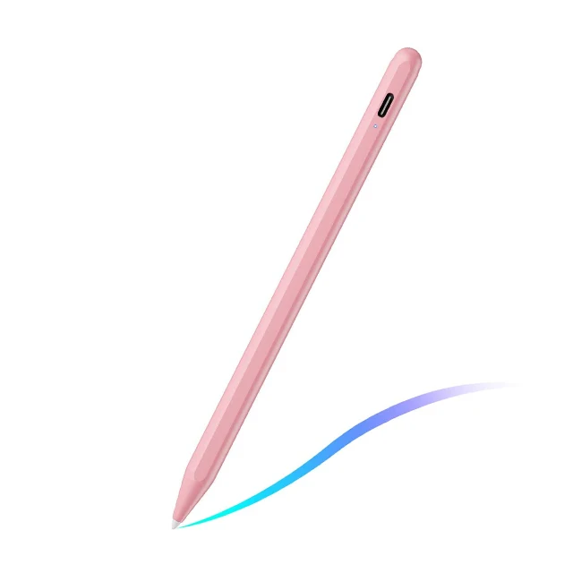 Distributor Free Logo Pink Pro Pen Replaceable POM Tip Pencil for Apple iPad