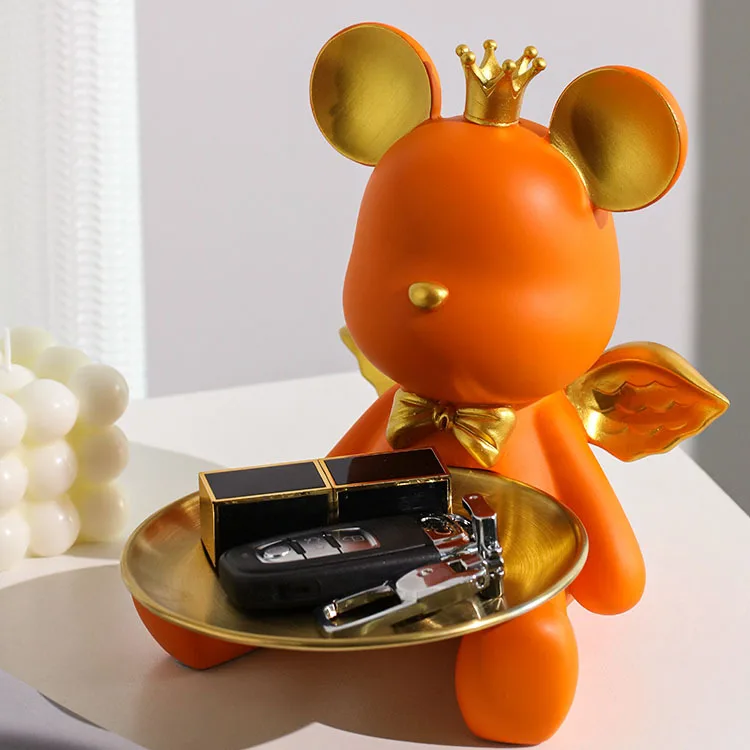 Violent Bear Key Storage Ornaments Living Room Foyer Cabinets TV Wine Cabinets Office Desk Decorations