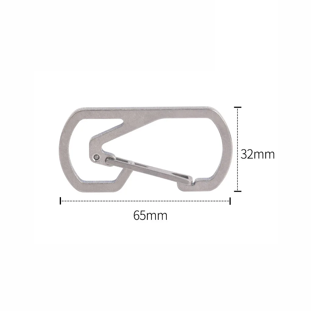 Camping Travel Outdoor Portable Titanium Alloy Carabiner Climbing Wrench Buckle Multi-functional Tool Climbing Buckle