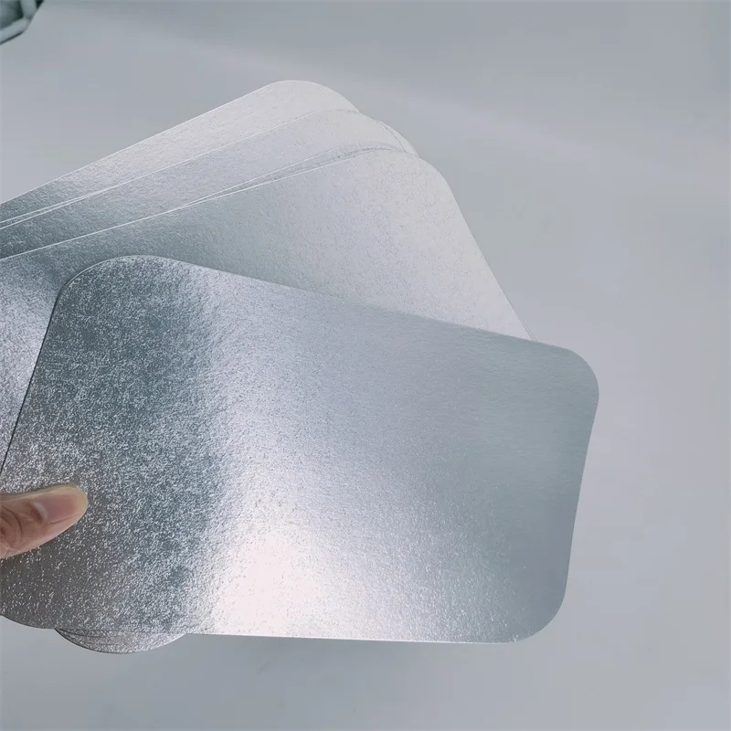 aluminum foil food grade aluminium packing paper cover 2.25LB foil laminated heavy board lid
