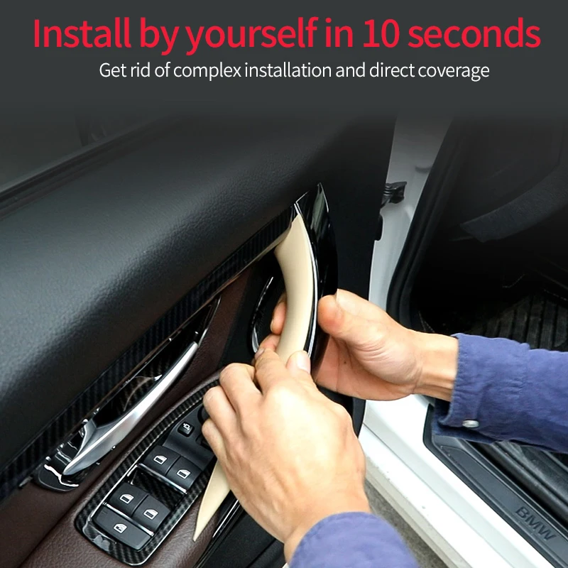 Suitable for 13-19 BMW 3 Series F30 door handle 320li interior armrest F34 door handle F32 inner protective cover