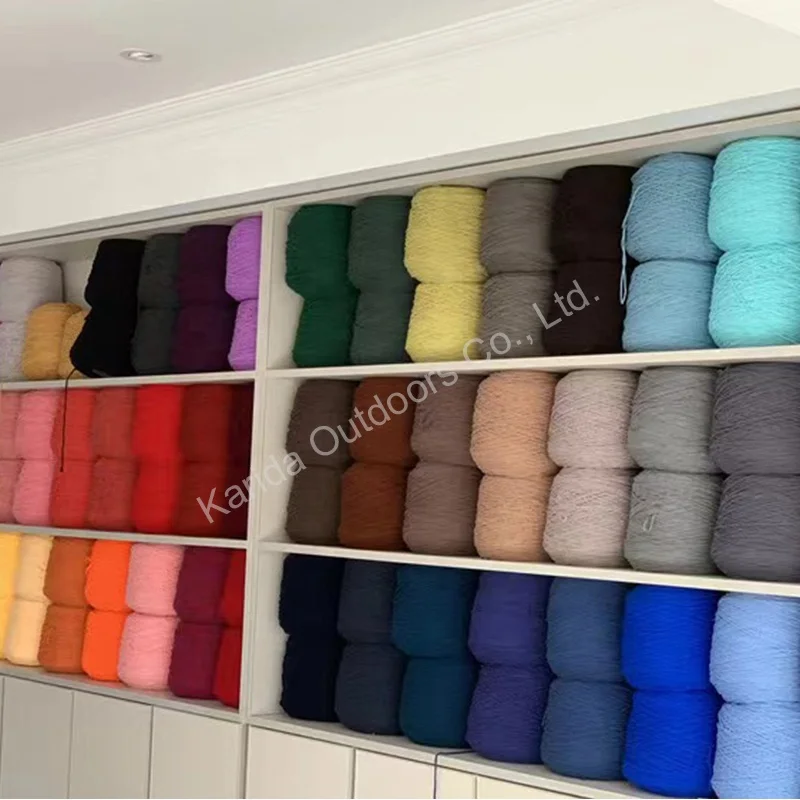 wholesale promotional prices high quality lasting colored 400g 100% acrylic yarn