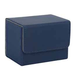 Premium Trading Cards Deck Box With Dice Drawer Large Capacity PU Leather Multi-function Three Containers Tarot Game Card Case