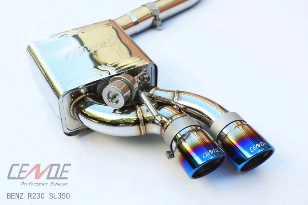 High quality electric valve remote control exhaust tips for bmw e46 e60 benz