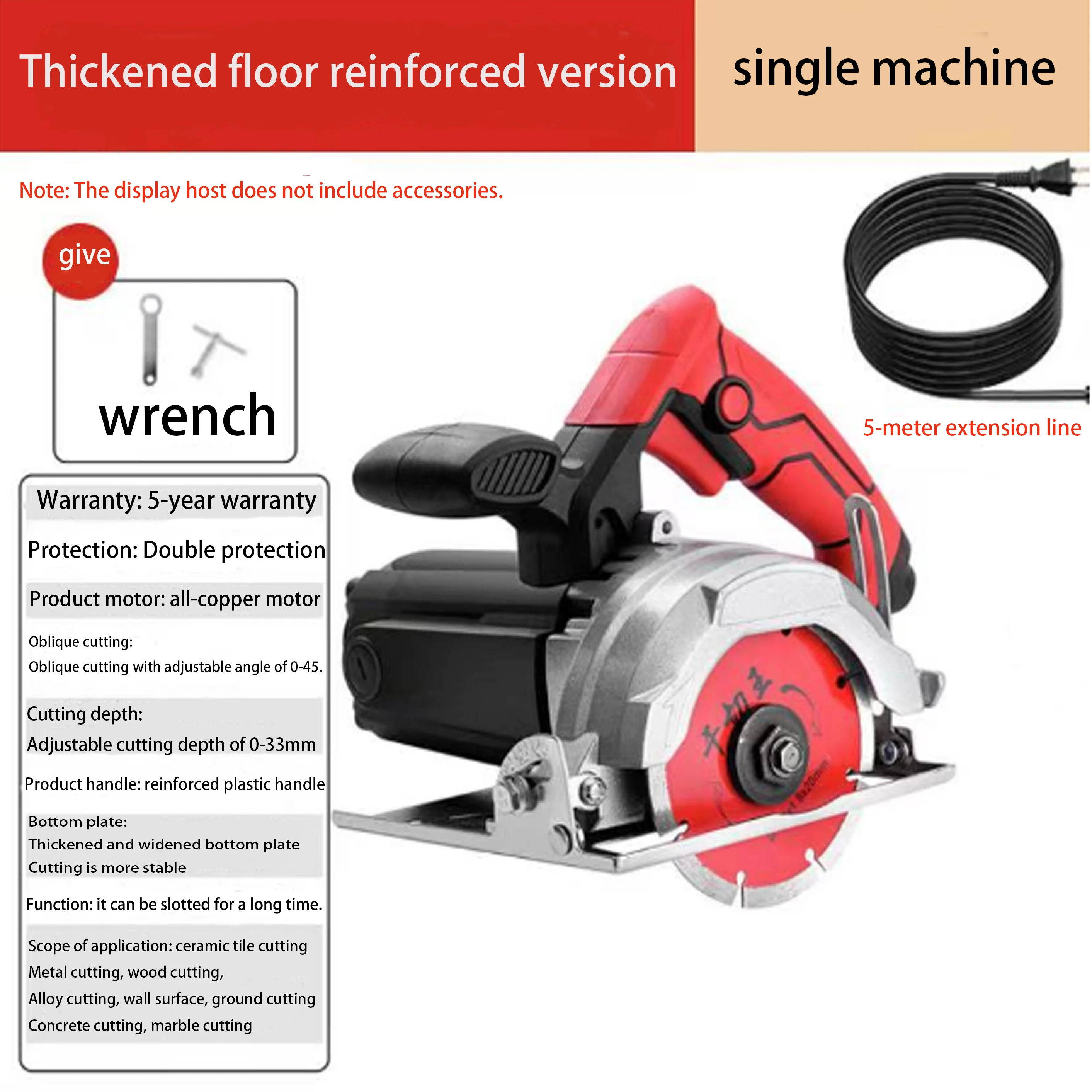 220v high quality power tools portable marble stone tile plate cutting machine electric saw