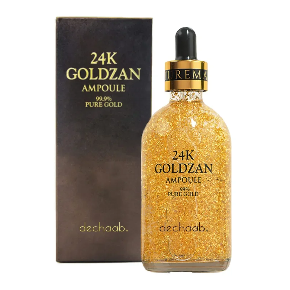 Organic Face Anti Ageing Skin Brightening Six Peptides Goldzan 24K Gold Paper Serum Korean