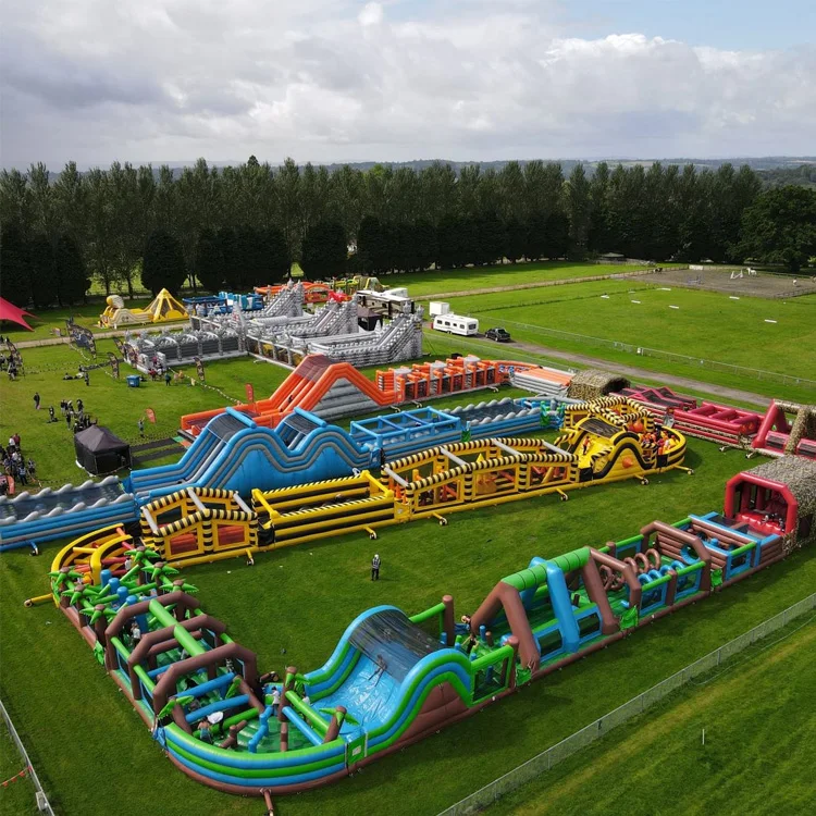 Outdoor PVC Inflatable Run Obstacle Course Inflatable obstacle course Bouncer Obstacle For Kids