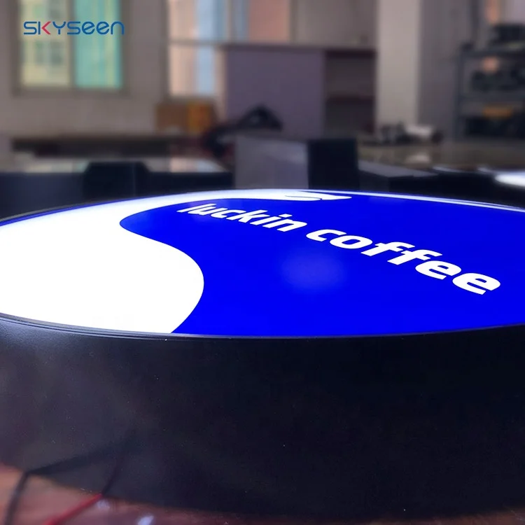 Skyseen Advertising Outdoor Custom Hanging Led Acrylic Light Box LED Letter Sign