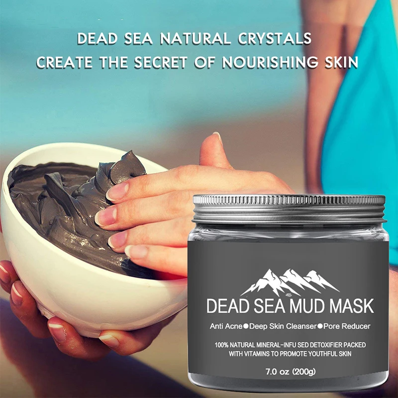 Wholesale 200g Face Skin Care Deep Cleansing Pore Reducer Anti Acne Dead Sea Mud Mask