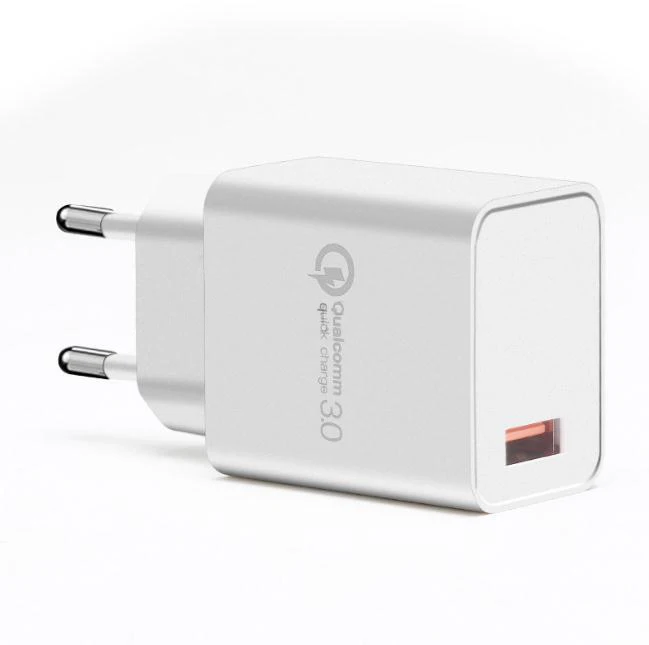  2021 горячая распродажа 18 Вт USB адаптер питания быстрая зарядка 3 0 зарядное устройство с европейской вилкой настенное для мобильного телефона ноутбука пользовательским