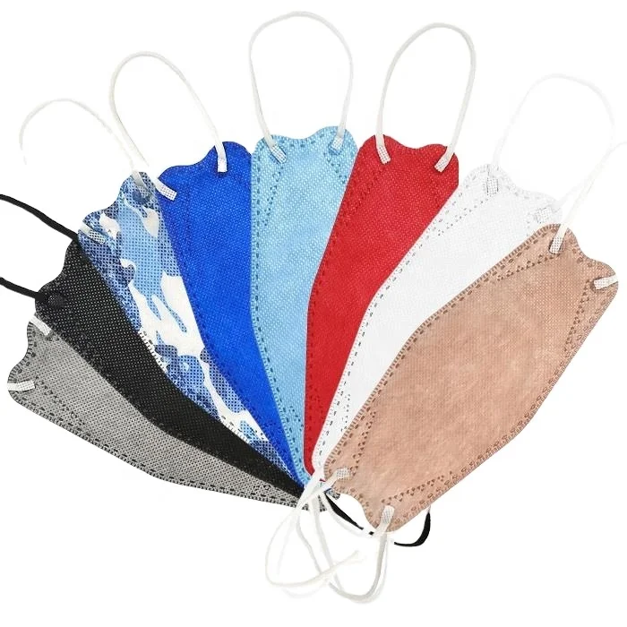JAME mask manufacturer Korea 3d Fish quality 4-layer color mask disposable face mask kf94