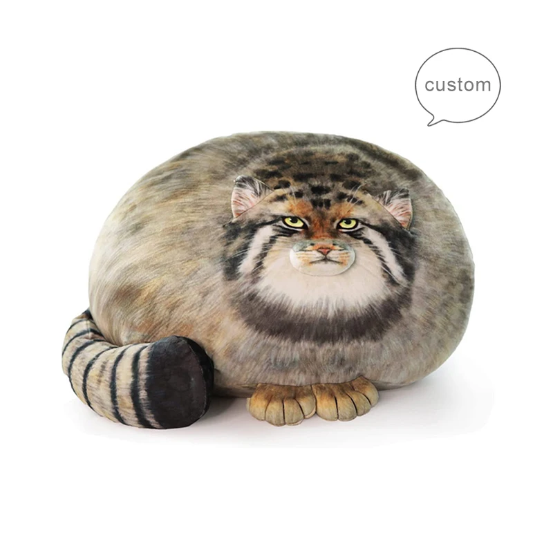 Wholesale Hot Sell Print Custom Shaped Anime Pillow Keychain wild animal Pillow with PP Cotton