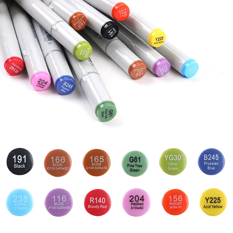 in stock 12 colour alcohol ink fly tying marker tool