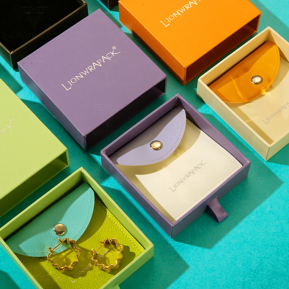 Lionwrapack OEM Hot Sell Custom Logo Drawer Sliding Cardboard Paper Luxury Gift Jewelry Box Packaging