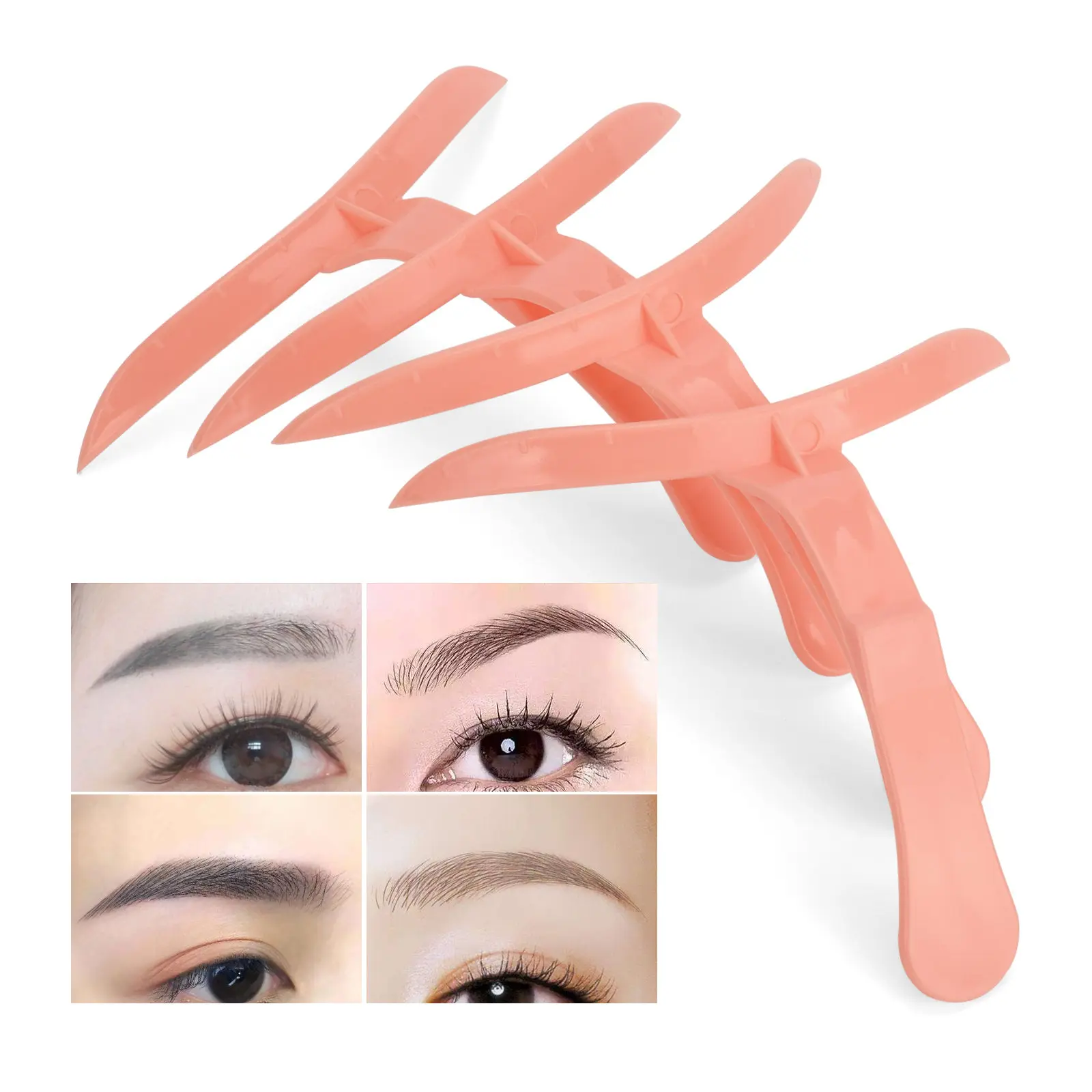 Professional Makeup Supply Reusable Permanent Eyebrow Tattoo Eyebrows Template Stencil Eyebrow Ruler Microblading Shaper