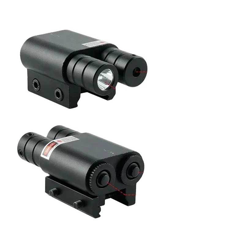 Red Dot Flashlight Combo Shockproof Hunting Laser Sight