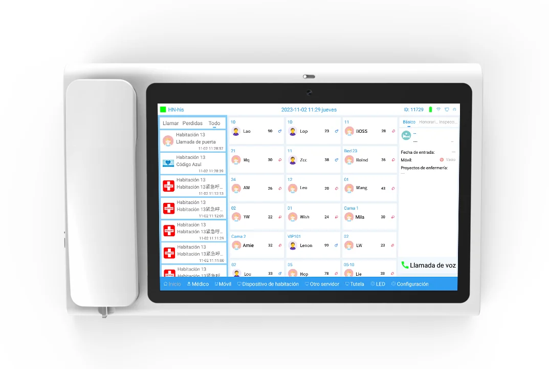 Cable Nurse Customer Buzzer Hospital Sound And Light Emergency Call System
