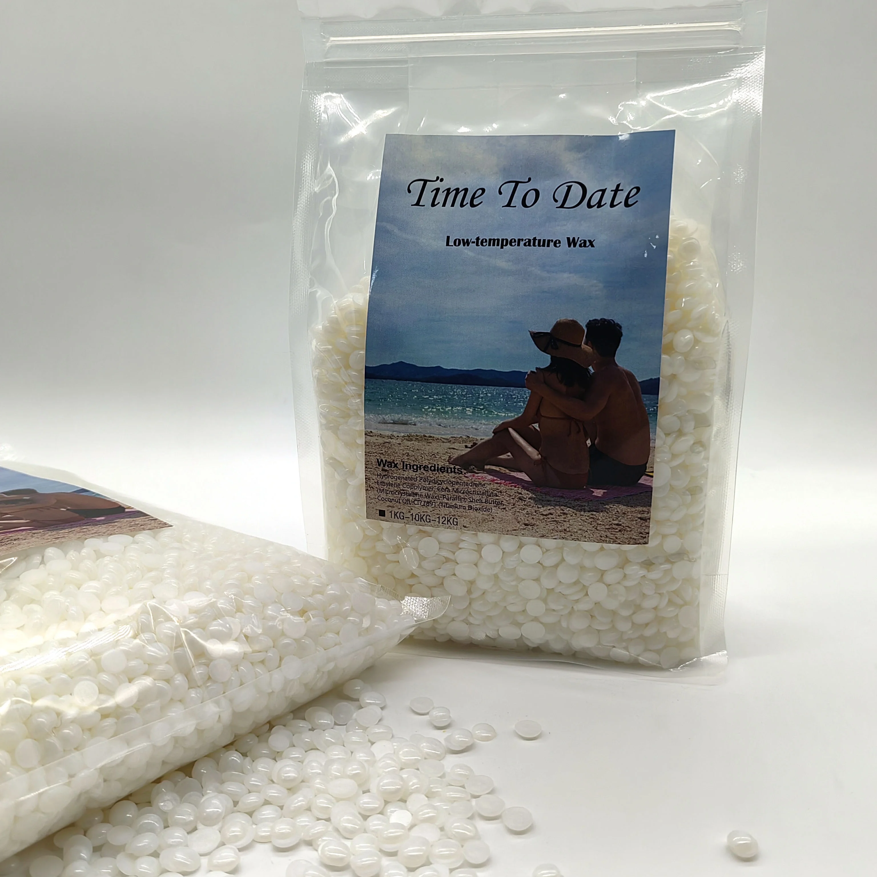 1kg low melting point crystal strong viscosity elasticity paperless rosin-free Hypoallergenic Hard Wax Beads For Sensitive Skin