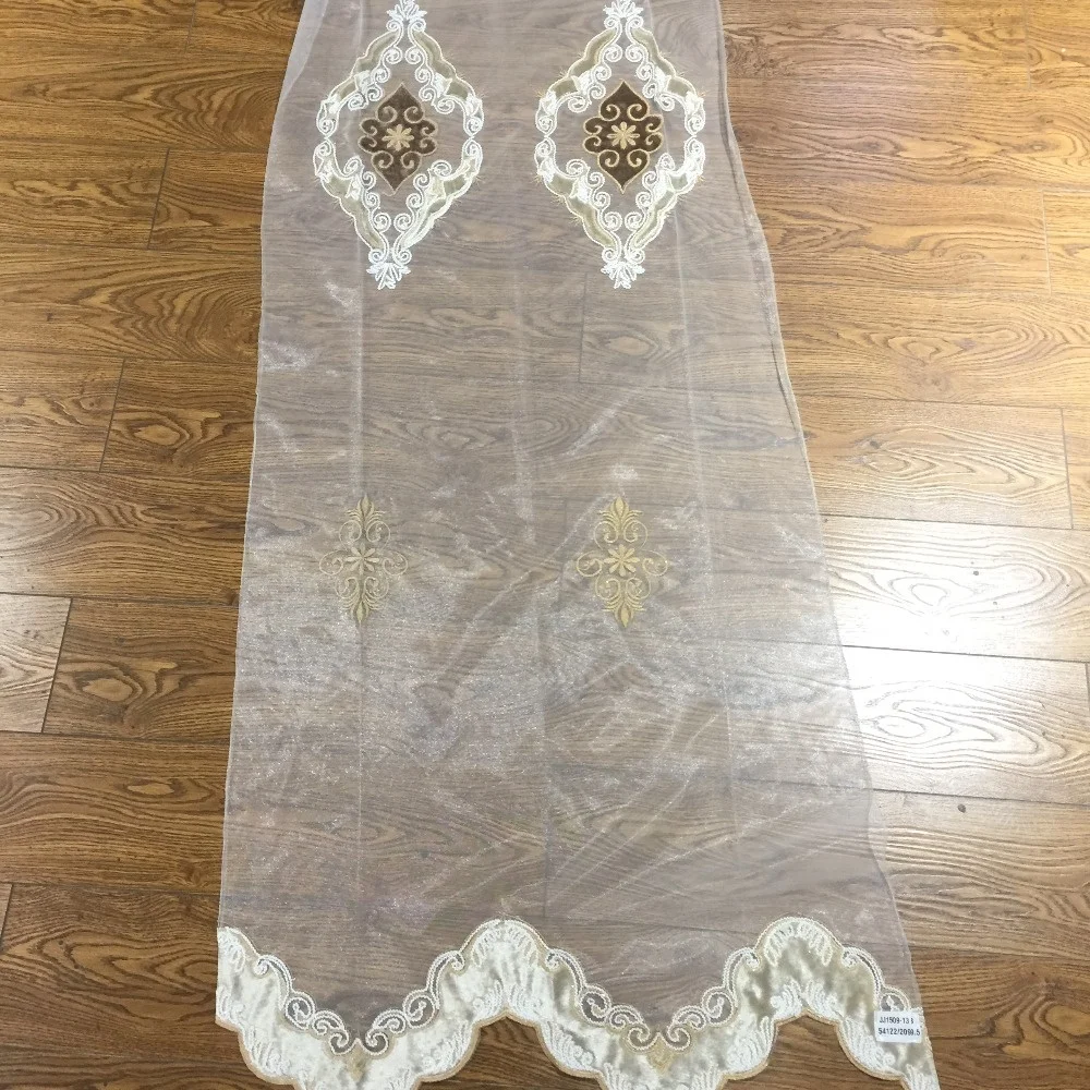 Embroidery Fabrics Good Price of The Velvet Home Textile Woven Mesh Fabric Lightweight Best Price in High Quality Sheer 280 Cm