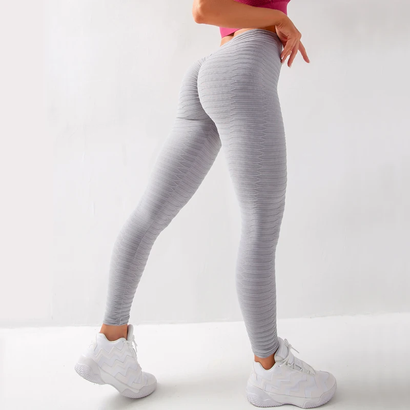 Штаны для йоги с эффектом подтяжки ягодиц и высокой талией