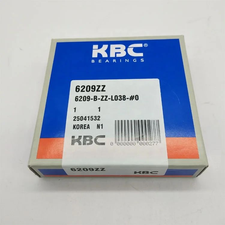 Deep groove ball bearing KBC brand 6202 zz 6208 zz6209 zz  bearing made in korea