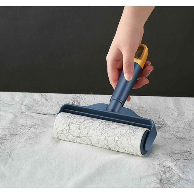 Upgrade Lint roller non-sticky dog and cat portable pet roller brush to remove hair and sticky hair