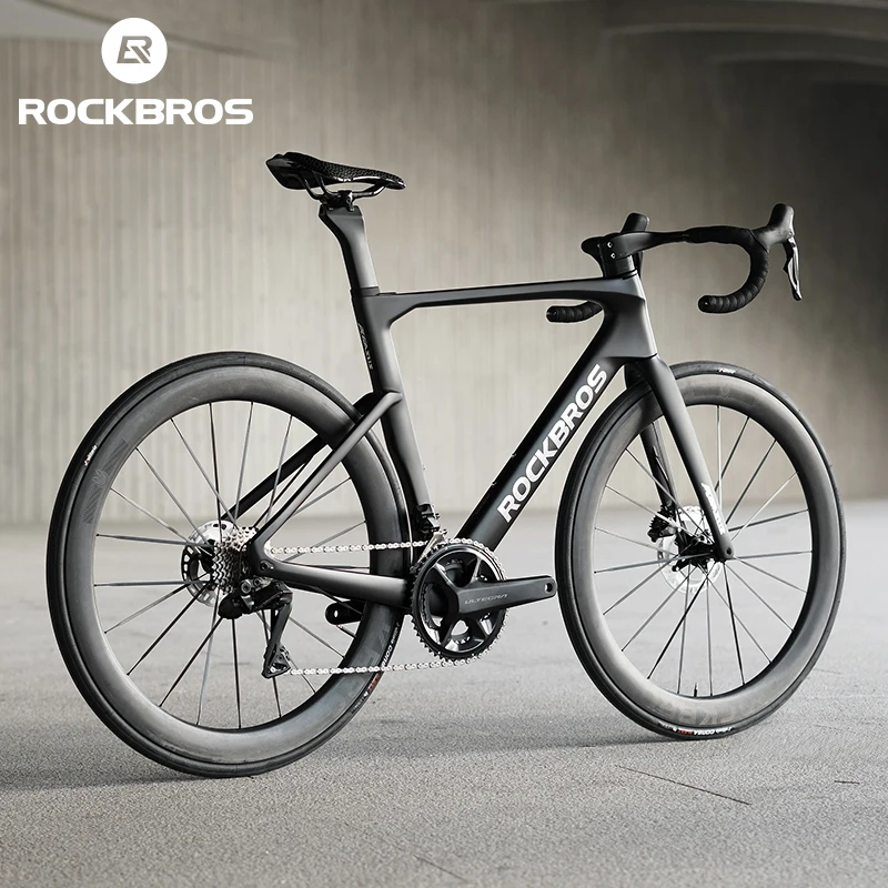 ROCKBROS Custom T700 Carbon Fiber Road Bicycle 24 Speed Racing Bicycle CE Carbon Fibre Road Bike with hydraulic disc brake