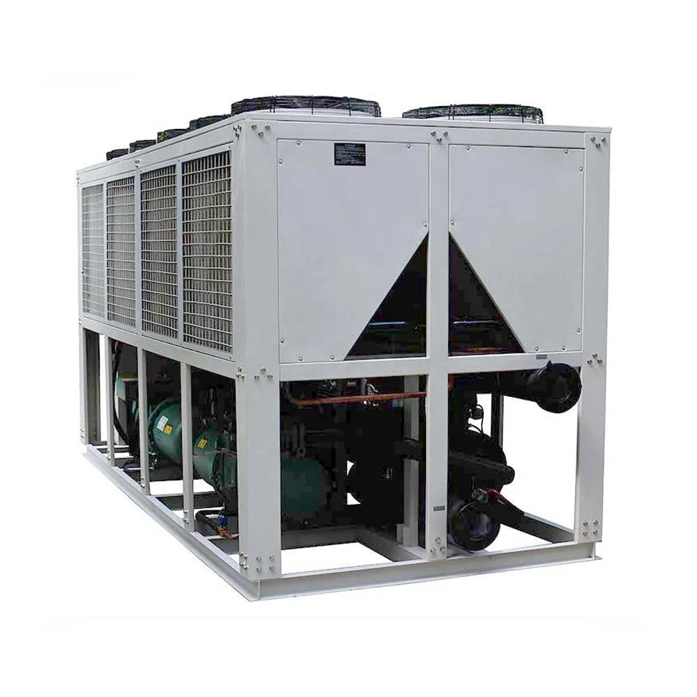 250kw Pet Making Machine Chiller 75hp Famous Brand Compressor Shell & Tube Finned Coil+low Noise Axil Fan Air-cooled HERO-TECH