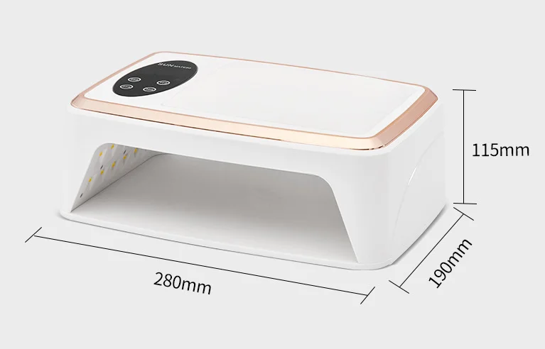 sunkin new model two hand nail lamp 380w big power uv led gel lamp gel polish curing nail lamp