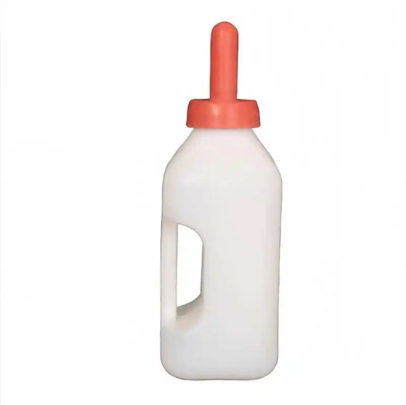 WANJIA 2L 3L 4L 5L Livestock nontoxic plastic Animal Farm Cow Calf Milk Feeding Bottle With Nipple