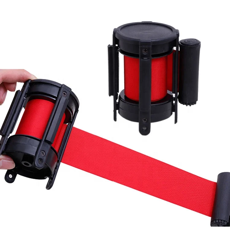 Hot Sale Flexible Match Crowd Control Retractable Barrier Post Stand Queue Line Stand with 2 Meter Belt, Road Block Barriers/