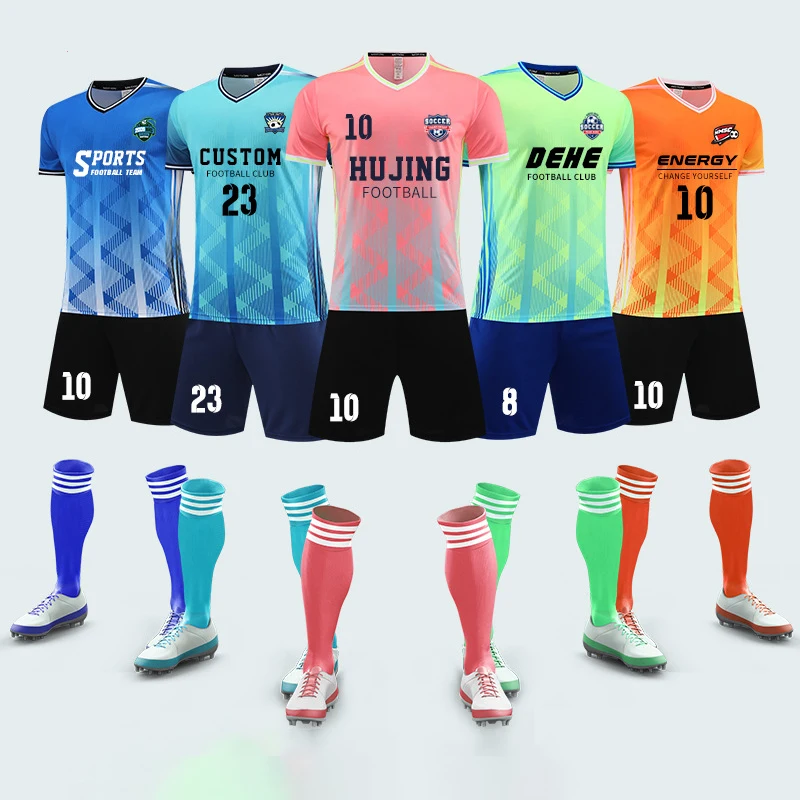 2024 hot selling good quality soccer jersey clothing breathable and comfortable Game training polyester custom football jersey