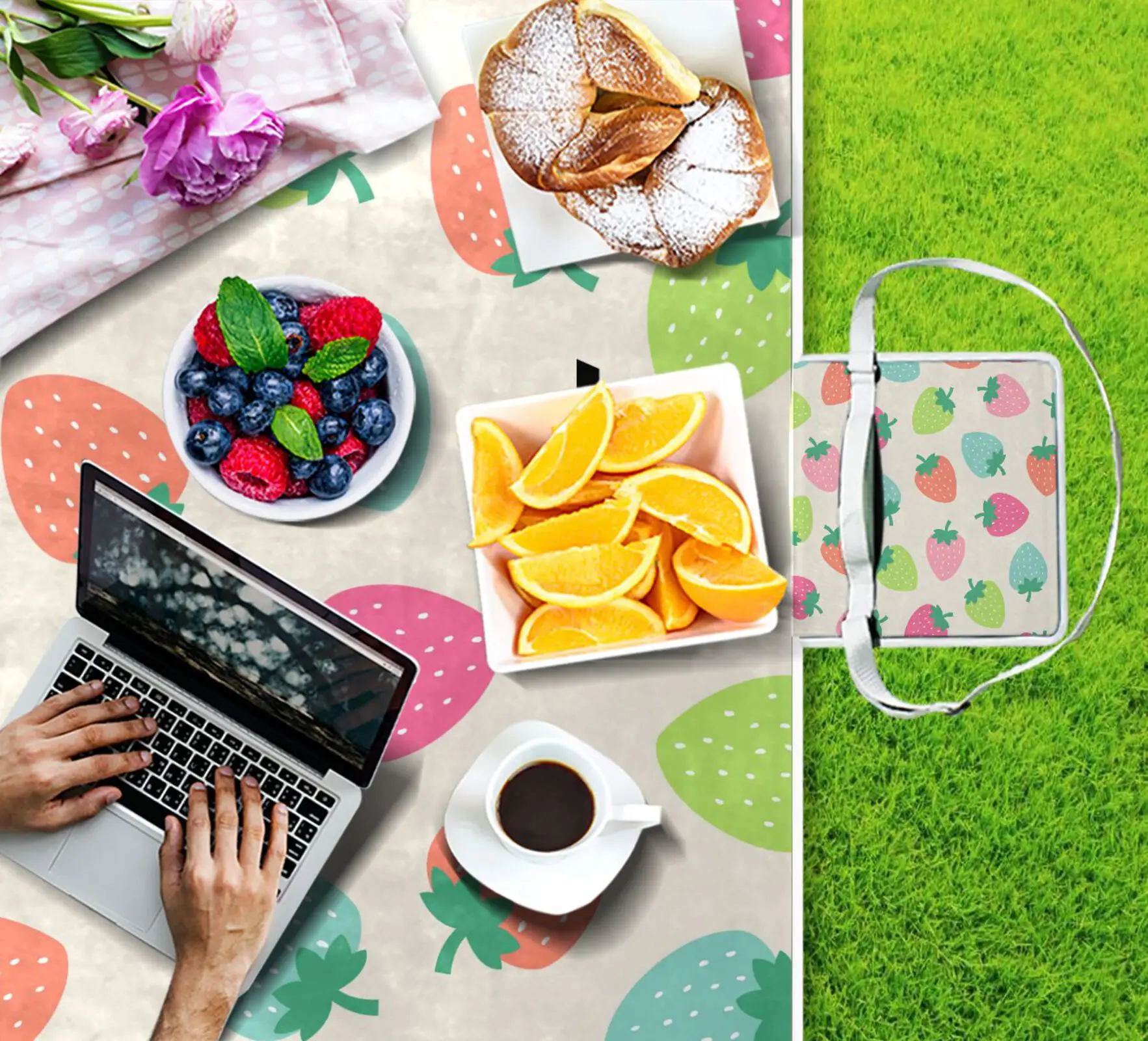 Wholesales Custom Sand Free Picnic Beach Blanket Mat Sand Proof Waterproof Picnic Beach Blanket Outdoor